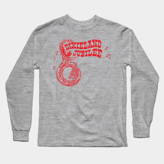 Dixieland Jubilee Records Long Sleeve T-Shirt by MindsparkCreative